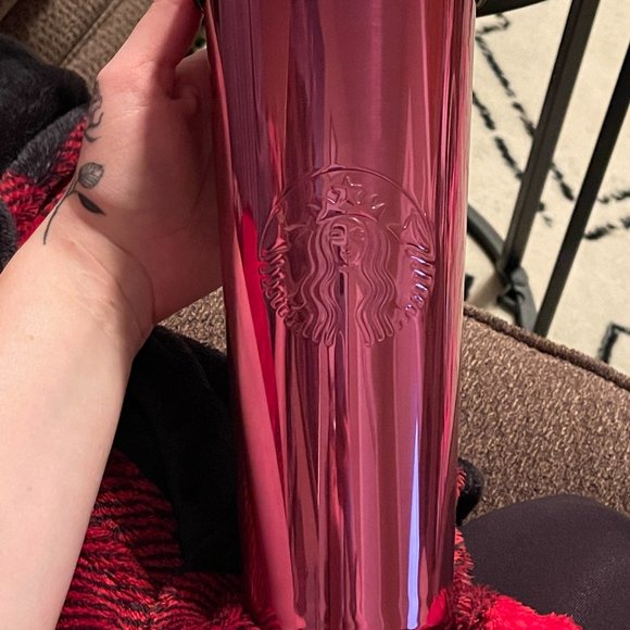 Starbucks Stainless Steel Berry Pink Large 24 oz Tumbler Cold Cup - Picture 10 of 14